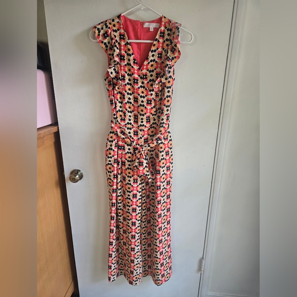 Adyson Parker Foral Cap Sleeve Jumpsuit NWOT Xs
